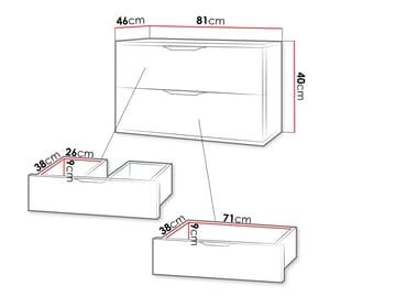 Brig Badrumskommod - Mattvit med guldfärgade handtag - Hus & renovering - Kök & bad - Badrum - Badrumsmöbler & badrumsinredning - Badrumsförvaring