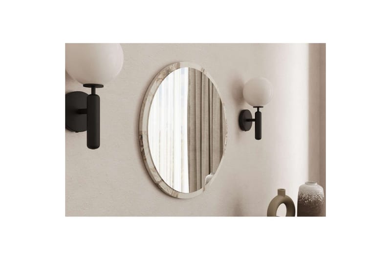 Buhem Badrumsspegel 60 cm Rund - Marmor - Hus & renovering - Kök & bad - Badrum - Badrumsmöbler & badrumsinredning - Badrumsspegel