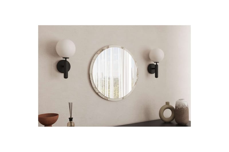 Buhem Badrumsspegel 60 cm Rund - Marmor - Hus & renovering - Kök & bad - Badrum - Badrumsmöbler & badrumsinredning - Badrumsspegel