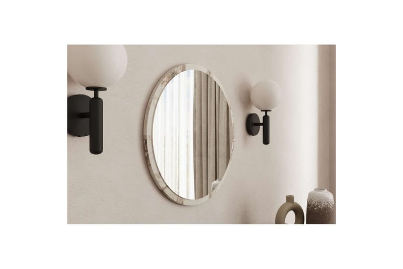 Buhem Badrumsspegel 60 cm Rund - Marmor - Hus & renovering - Kök & bad - Badrum - Badrumsmöbler & badrumsinredning - Badrumsspegel