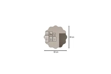 Buhem Badrumsspegel 60 cm Rund - Svart - Hus & renovering - Kök & bad - Badrum - Badrumsmöbler & badrumsinredning - Badrumsspegel