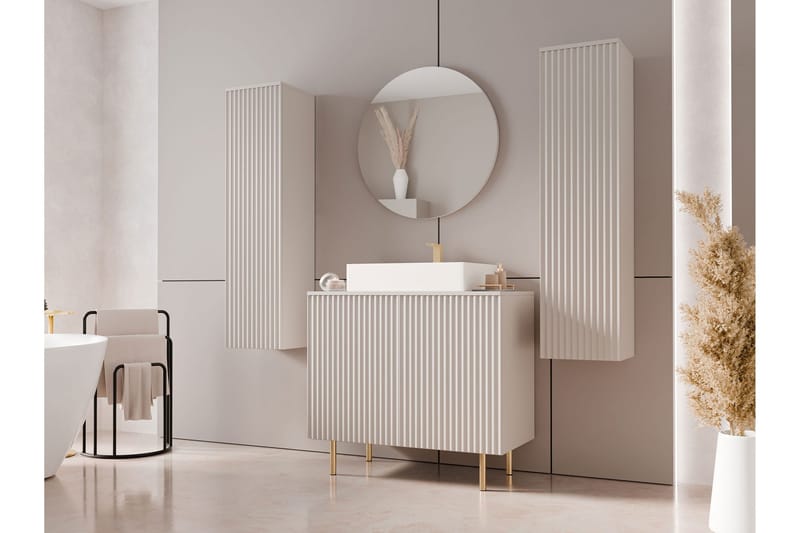 Casa Komplett möbelpaket - Beige - Hus & renovering - Kök & bad - Badrum - Badrumsmöbler & badrumsinredning - Kompletta möbelpaket badrum