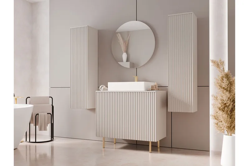 Casa Komplett möbelpaket - Beige - Hus & renovering - Kök & bad - Badrum - Badrumsmöbler & badrumsinredning - Kompletta möbelpaket badrum