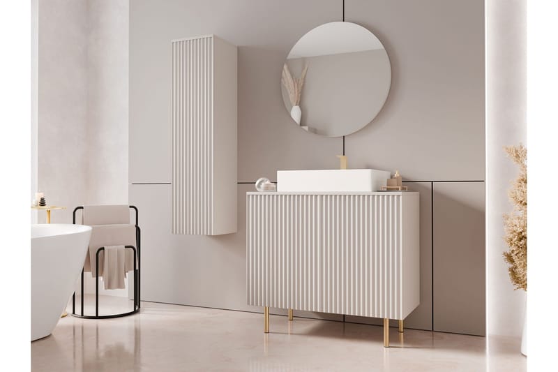 Casa Komplett möbelpaket - Beige - Hus & renovering - Kök & bad - Badrum - Badrumsmöbler & badrumsinredning - Kompletta möbelpaket badrum