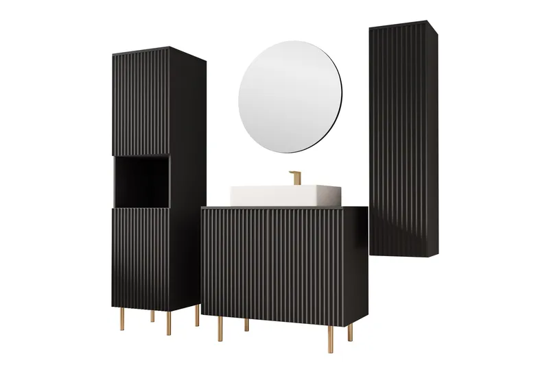 Casa Komplett möbelpaket, Svart