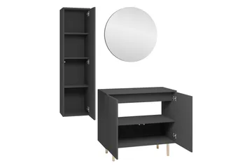 Casa Komplett möbelpaket - Svart/Vit - Hus & renovering - Kök & bad - Badrum - Badrumsmöbler & badrumsinredning - Kompletta möbelpaket badrum