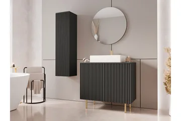 Casa Komplett möbelpaket - Svart/Vit - Hus & renovering - Kök & bad - Badrum - Badrumsmöbler & badrumsinredning - Kompletta möbelpaket badrum