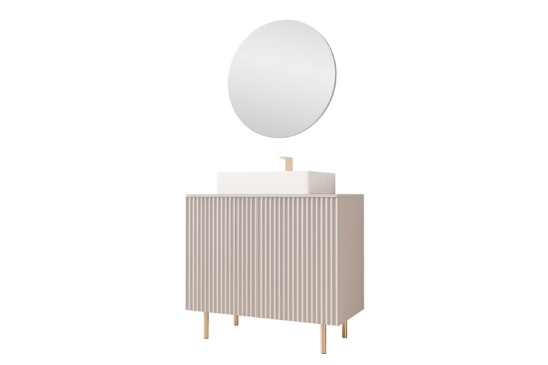 Casa Tvättställsskåp - Beige - Hus & renovering - Kök & bad - Badrum - Badrumsmöbler & badrumsinredning - Tvättställsskåp & kommod