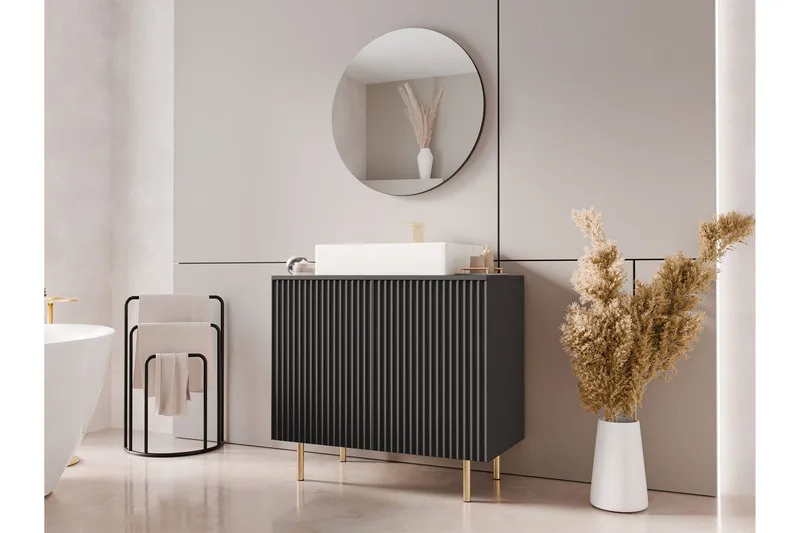 Casa Tvättställsskåp - Svart - Hus & renovering - Kök & bad - Badrum - Badrumsmöbler & badrumsinredning - Tvättställsskåp & kommod