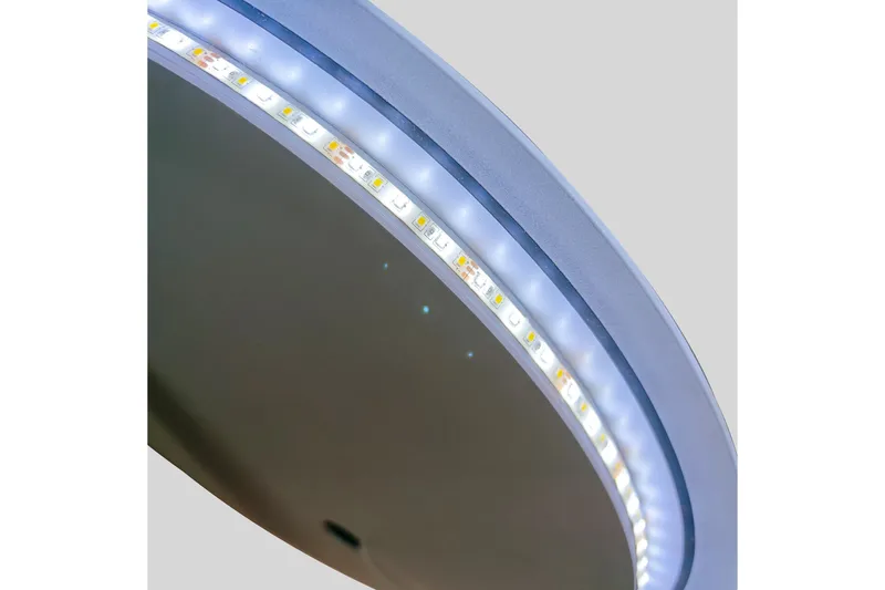 Clas Rund Badrumsspegel med LED-belysning 100 cm - Anti-Fog och Touch-Styrning - Hus & renovering - Kök & bad - Badrum - Badrumsmöbler & badrumsinredning - Badrumsspegel