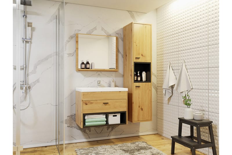 Ekomi Möbelset för Badrum 133 cm - Hus & renovering - Kök & bad - Badrum - Badrumsmöbler & badrumsinredning - Kompletta möbelpaket badrum