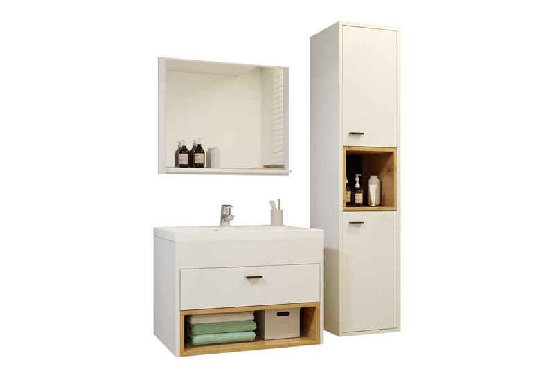 Ekomi Möbelset för Badrum 133 cm - Hus & renovering - Kök & bad - Badrum - Badrumsmöbler & badrumsinredning - Kompletta möbelpaket badrum