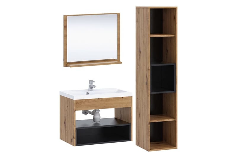 Ekomi Möbelset för Badrum 133 cm - Hus & renovering - Kök & bad - Badrum - Badrumsmöbler & badrumsinredning - Kompletta möbelpaket badrum