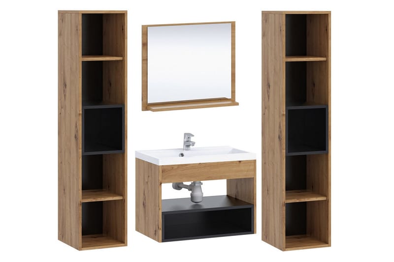 Ekomi Möbelset för Badrum 133 cm - Hus & renovering - Kök & bad - Badrum - Badrumsmöbler & badrumsinredning - Kompletta möbelpaket badrum