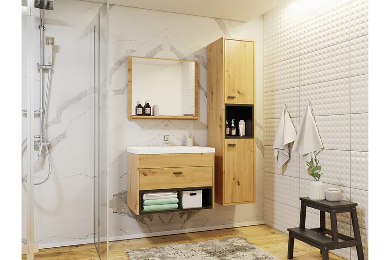 Ekomi Möbelset för Badrum 133 cm - Hus & renovering - Kök & bad - Badrum - Badrumsmöbler & badrumsinredning - Kompletta möbelpaket badrum