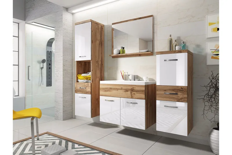 Ericka Möbelset för Badrum 133 cm - Hus & renovering - Kök & bad - Badrum - Badrumsmöbler & badrumsinredning - Kompletta möbelpaket badrum