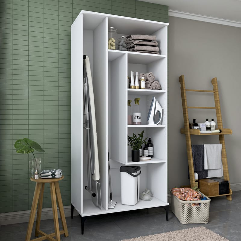 Fenvik Badrumsskåp 90x198,6x45 cm - Vit - Hus & renovering - Kök & bad - Badrum - Badrumsmöbler & badrumsinredning - Badrumsskåp