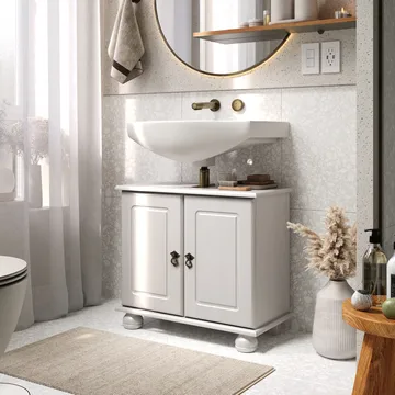 Finca Tvättställsskåp 62x55 cm - Vit - Hus & renovering - Kök & bad - Badrum - Badrumsmöbler & badrumsinredning - Tvättställsskåp & kommod