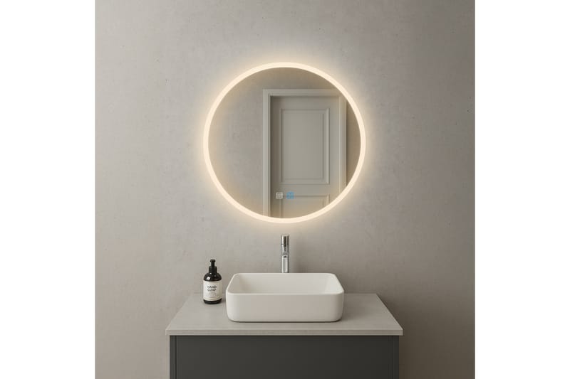 Galdwyn Badrumsspegel 80 cm Rund - Transparent - Hus & renovering - Kök & bad - Badrum - Badrumsmöbler & badrumsinredning - Badrumsspegel