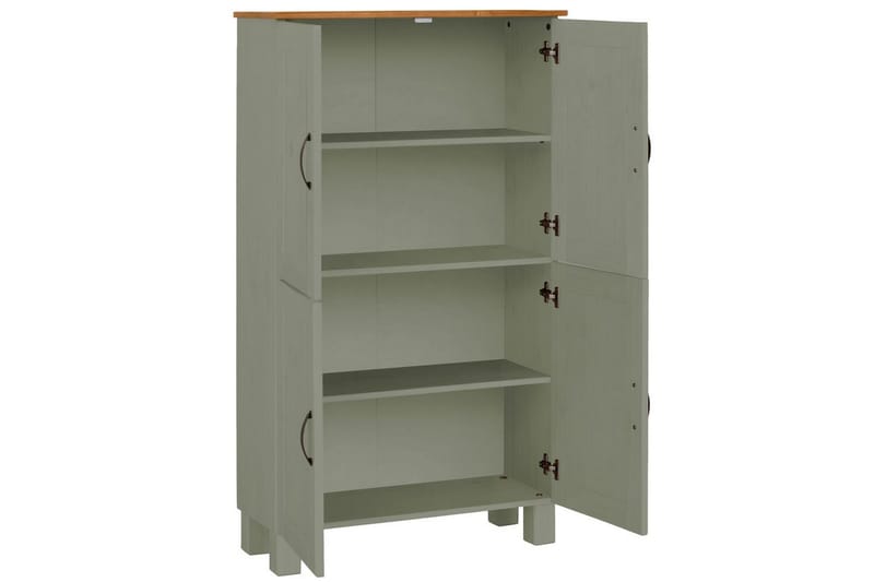 Högskåp till badrum Loft24 Alby Högskåp till Badrum 130x75x30 cm Grön - Hus & renovering - Kök & bad - Badrum - Badrumsmöbler & badrumsinredning - Badrumsskåp