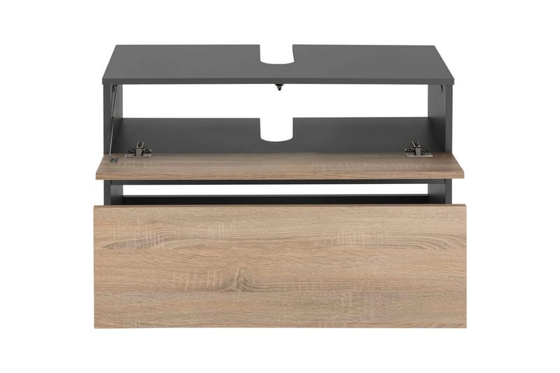 Högskåp till badrum Loft24 Tvättställsskåp Wisla Graphite Grey, Dark Colored Wood - Hus & renovering - Kök & bad - Badrum - Badrumsmöbler & badrumsinredning - Badrumsskåp