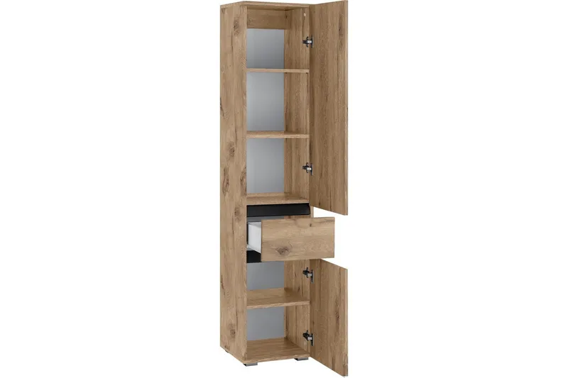 Högskåp till badrum Loft24 Wisla Högskåp till Badrum 180x38x35 cm Natur - Hus & renovering - Kök & bad - Badrum - Badrumsm öbler & badrumsinredning - Badrumsskåp