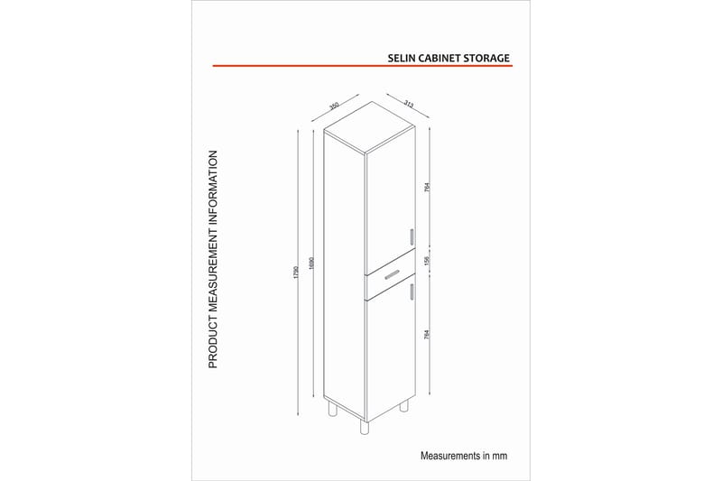 Högskåp till badrum Namo Högskåp Badrum Beige - Hus & renovering - Kök & bad - Badrum - Badrumsmöbler & badrumsinredning - Badrumsskåp