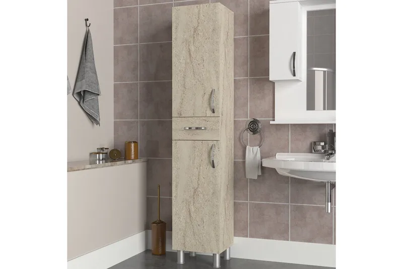 Högskåp till badrum Namo Högskåp Badrum Beige - Hus & renovering - Kök & bad - Badrum - Badrumsmöbler & badrumsinredning - Badrumsskåp