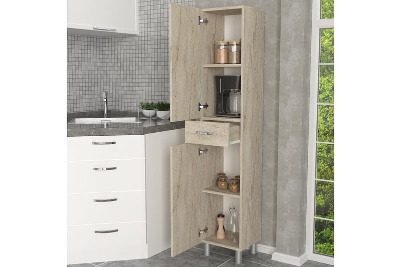 Högskåp till badrum NO_BRAND Namo Högskåp Badrum Beige - Hus & renovering - Kök & bad - Badrum - Badrumsmöbler & badrumsinredning - Badrumsskåp