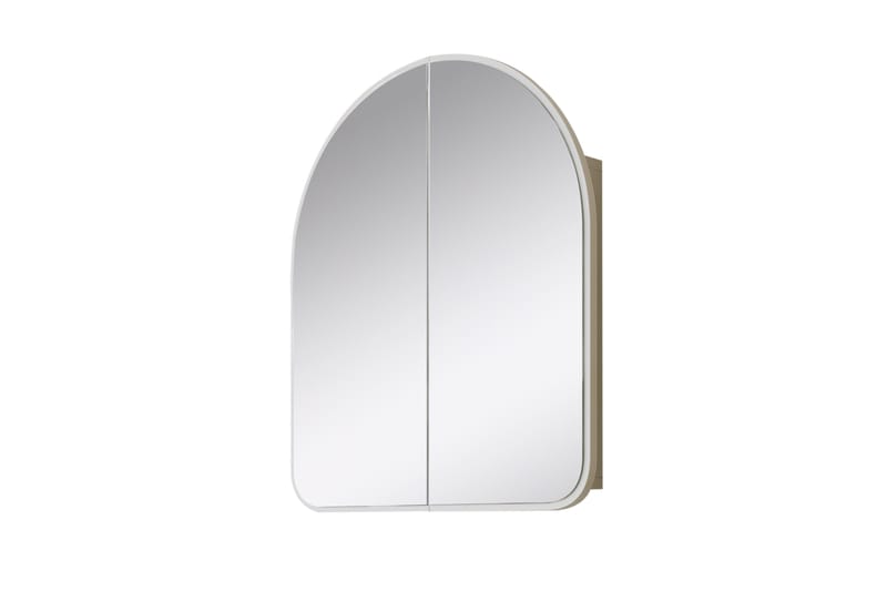 Heren Väggskåp med Spegel 45 cm - Vit - Spegelskåp badrum