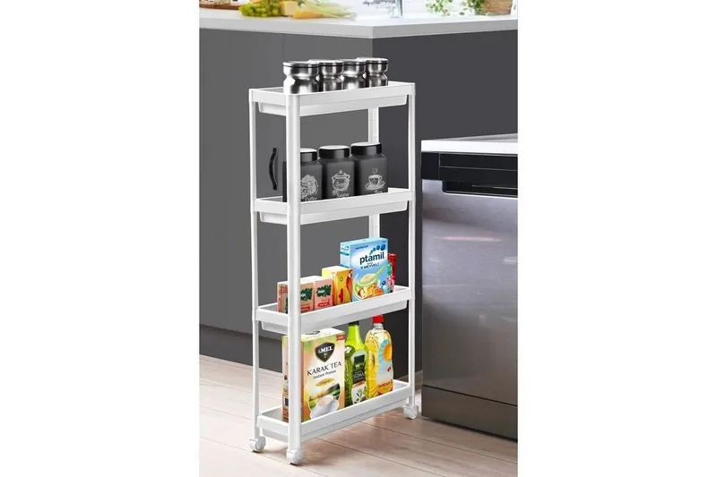 Hyllor Plast Multi Purpose Ratmo Ornel Vit Vit - Hus & renovering - Kök & bad - Badrum - Badrumsmöbler & badrumsinredning - Rullvagn badrum