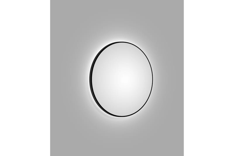 Kilir Spegel 100 cm Rund - Svart - Badrumsspegel - Badrumsspegel med belysning