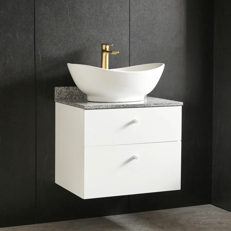 Kommod 60cm | Bänkskiva i marmor | Med tvättställ | Cauda, undefined