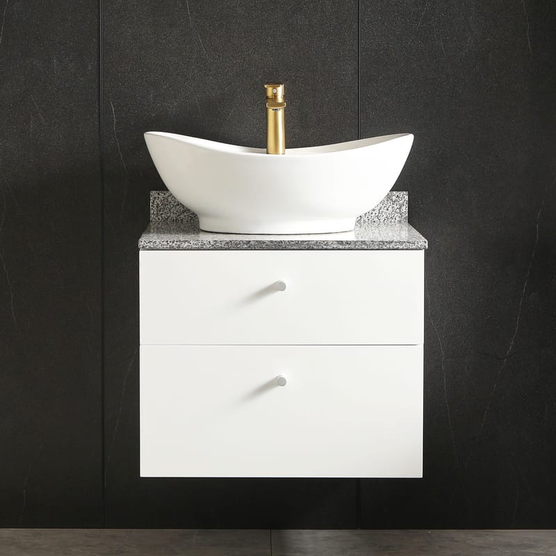 Kommod 60cm | Bänkskiva i marmor | Med tvättställ | Cauda - Hus & renovering - Kök & bad - Badrum - Badrumsmöbler & badrumsinredning - Tvättställsskåp & kommod