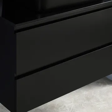 Kommod 80cm | Med tvättställ i svart design | Nimbus - Hus & renovering - Kök & bad - Badrum - Badrumsmöbler & badrumsinredning - Tvättställsskåp & kommod