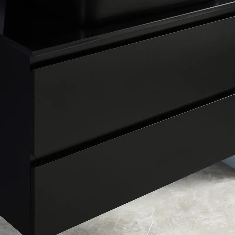 Kommod 80cm | Med tvättställ i svart design | Nimbus - Hus & renovering - Kök & bad - Badrum - Badrumsmöbler & badrumsinredning - Tvättställsskåp & kommod