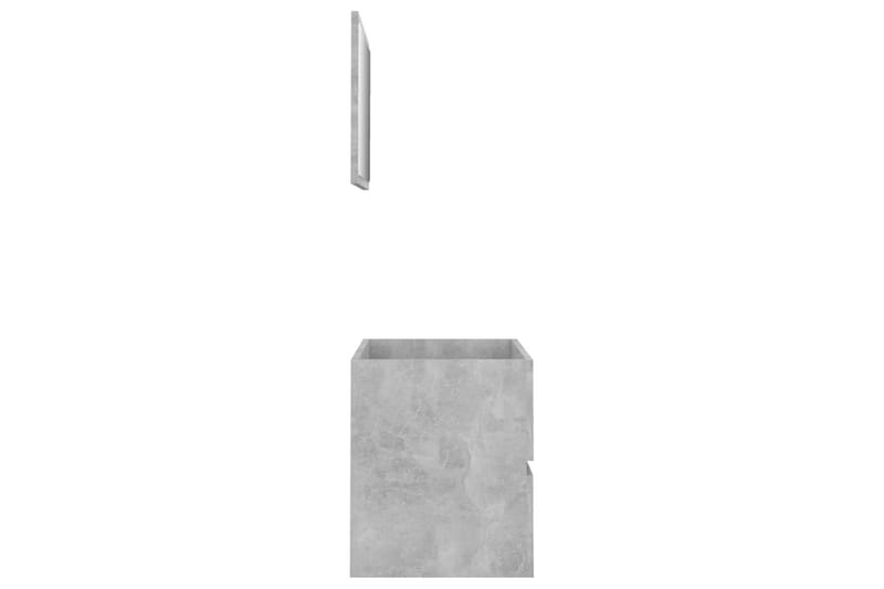 Badrumsmöbler 2 delar betonggrå spånskiva - Grå - Hus & renovering - Kök & bad - Badrum - Badrumsmöbler & badrumsinredning - Kompletta möbelpaket badrum