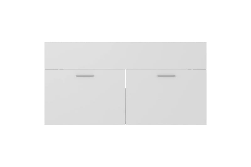 Badrumsmöbler 2 delar set vit spånskiva - Vit - Hus & renovering - Kök & bad - Badrum - Badrumsmöbler & badrumsinredning - Kompletta möbelpaket badrum