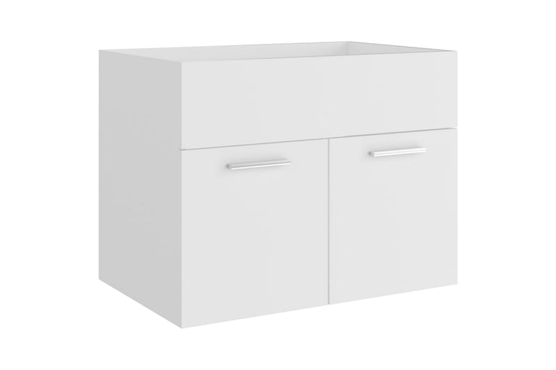 Badrumsmöbler 2 delar set vit spånskiva - Vit - Hus & renovering - Kök & bad - Badrum - Badrumsmöbler & badrumsinredning - Kompletta möbelpaket badrum