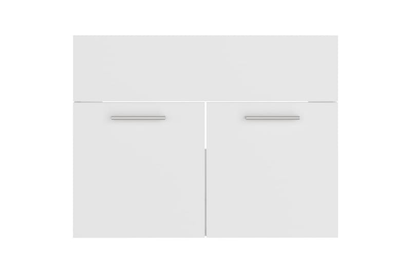 Badrumsmöbler 2 delar set vit spånskiva - Vit - Hus & renovering - Kök & bad - Badrum - Badrumsmöbler & badrumsinredning - Kompletta möbelpaket badrum