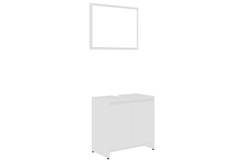 Badrumsmöbler 3 delar vit spånskiva - Vit - Hus & renovering - Kök & bad - Badrum - Badrumsmöbler & badrumsinredning - Kompletta möbelpaket badrum