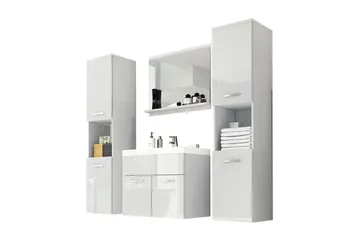 Badrumsmöbler Delorimier XL 35 cm - Vit - Hus & renovering - Kök & bad - Badrum - Badrumsmöbler & badrumsinredning - Kompletta möbelpaket badrum