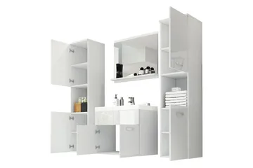 Badrumsmöbler Delorimier XL 35 cm - Vit - Hus & renovering - Kök & bad - Badrum - Badrumsmöbler & badrumsinredning - Kompletta möbelpaket badrum