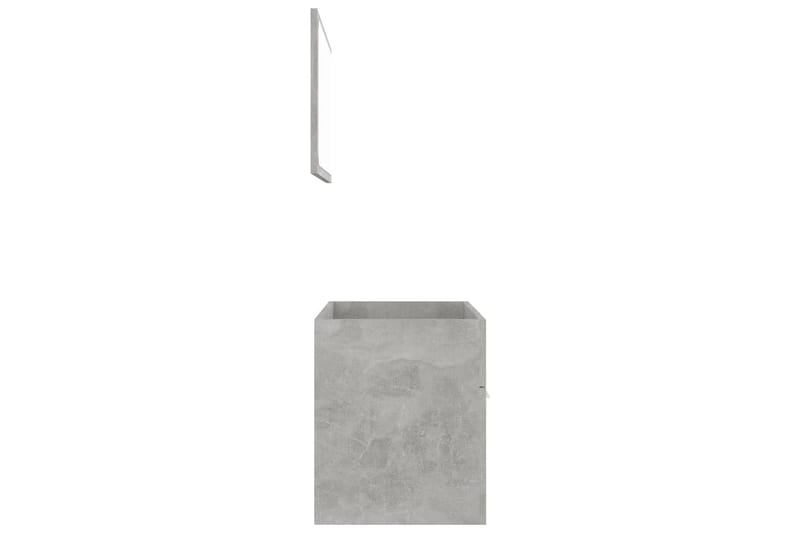 Badrumsmöbler set 2 delar grå spånskiva - Grå - Kompletta möbelpaket badrum