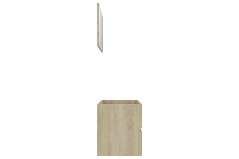Badrumsmöbler set 2 delar sonoma-ek spånskiva - Brun - Hus & renovering - Kök & bad - Badrum - Badrumsmöbler & badrumsinredning - Kompletta möbelpaket badrum