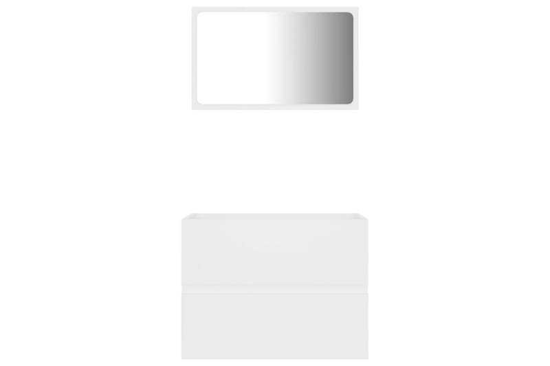 Badrumsmöbler set 2 delar vit spånskiva - Vit - Hus & renovering - Kök & bad - Badrum - Badrumsmöbler & badrumsinredning - Kompletta möbelpaket badrum