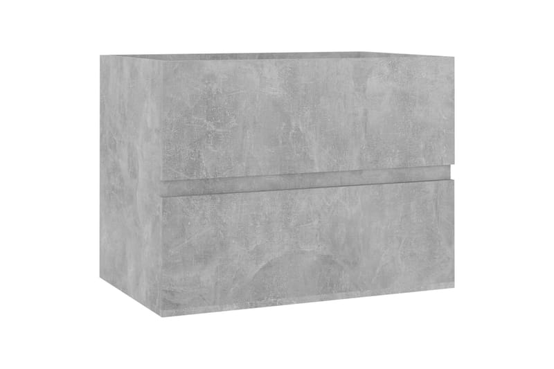 Badrumsmöbler set betonggrå spånskiva - Grå - Hus & renovering - Kök & bad - Badrum - Badrumsmöbler & badrumsinredning - Kompletta möbelpaket badrum