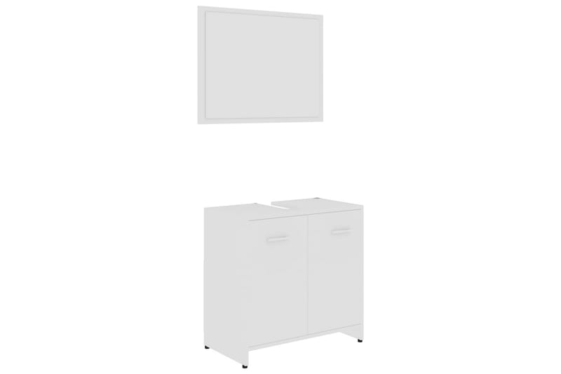 Badrumsmöbler set vit spånskiva - Vit - Hus & renovering - Kök & bad - Badrum - Badrumsmöbler & badrumsinredning - Kompletta möbelpaket badrum