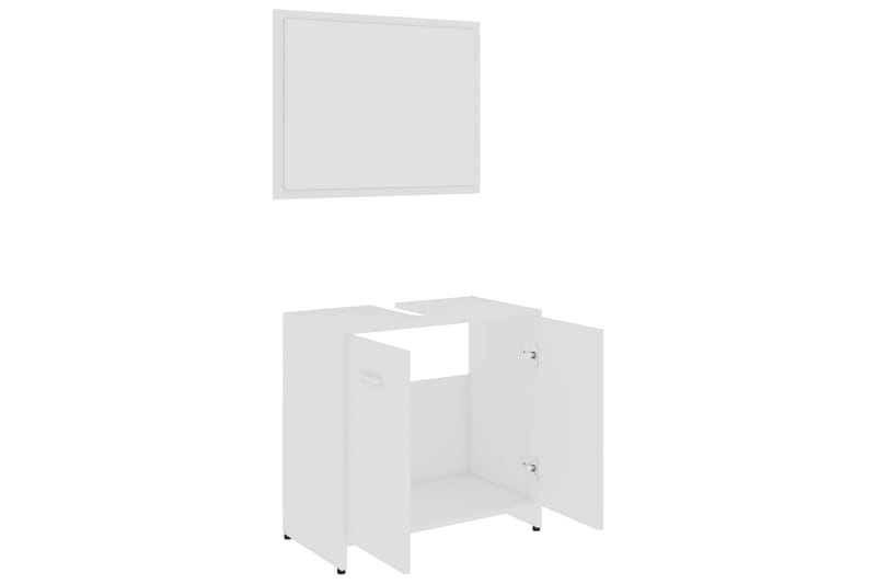 Badrumsmöbler set vit spånskiva - Vit - Hus & renovering - Kök & bad - Badrum - Badrumsmöbler & badrumsinredning - Kompletta möbelpaket badrum