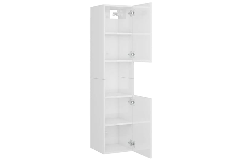 Badrumsmöbler vit högglans spånskiva - Vit - Hus & renovering - Kök & bad - Badrum - Badrumsmöbler & badrumsinredning - Kompletta möbelpaket badrum